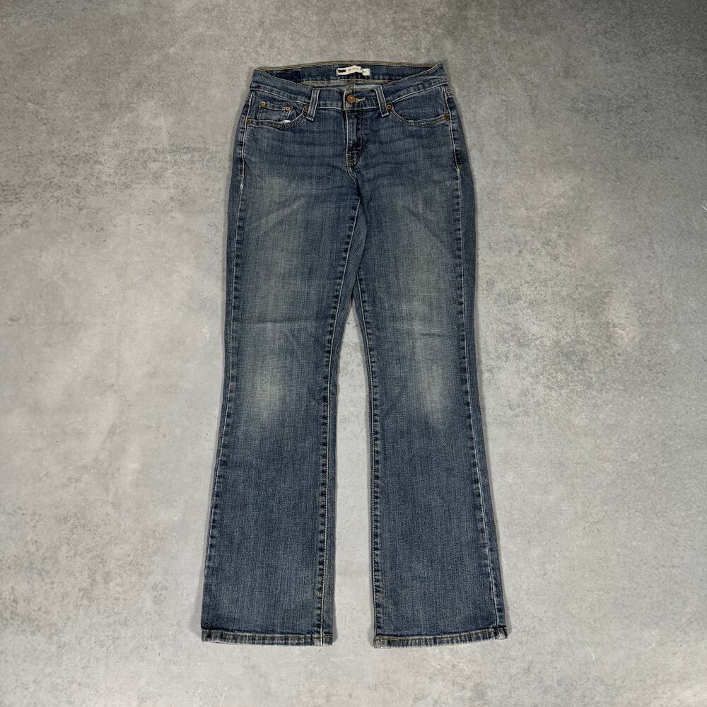 Levis 529 Curvy Bootcut Blue Denim Womens Jeans - Size: 8M / W29 L32